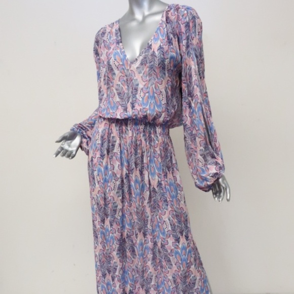 Melissa Odabash Dresses & Skirts - Melissa Odabash Maxi Dress Alison Feather Print